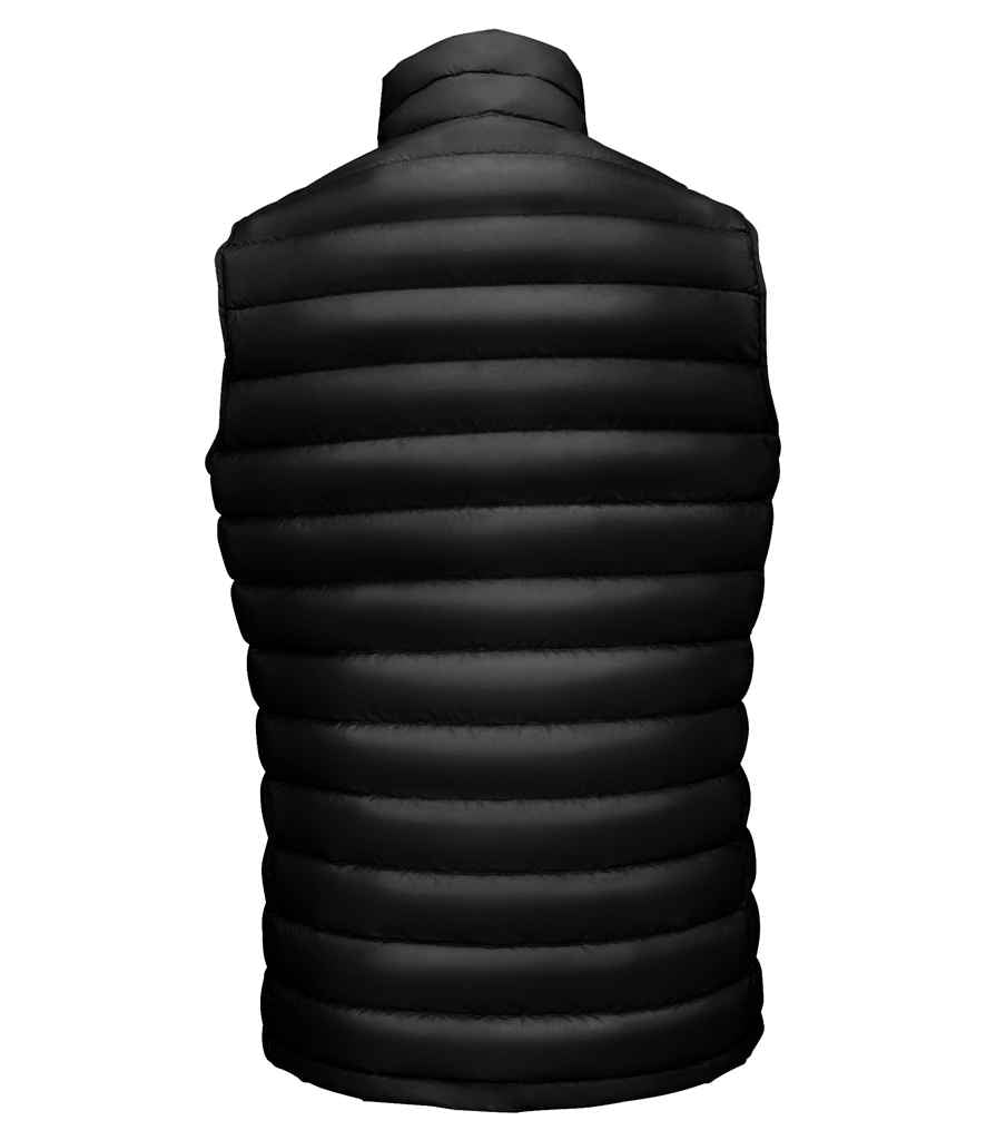 SOL'S Wilson Lightweight Padded Bodywarmer in Black, back view