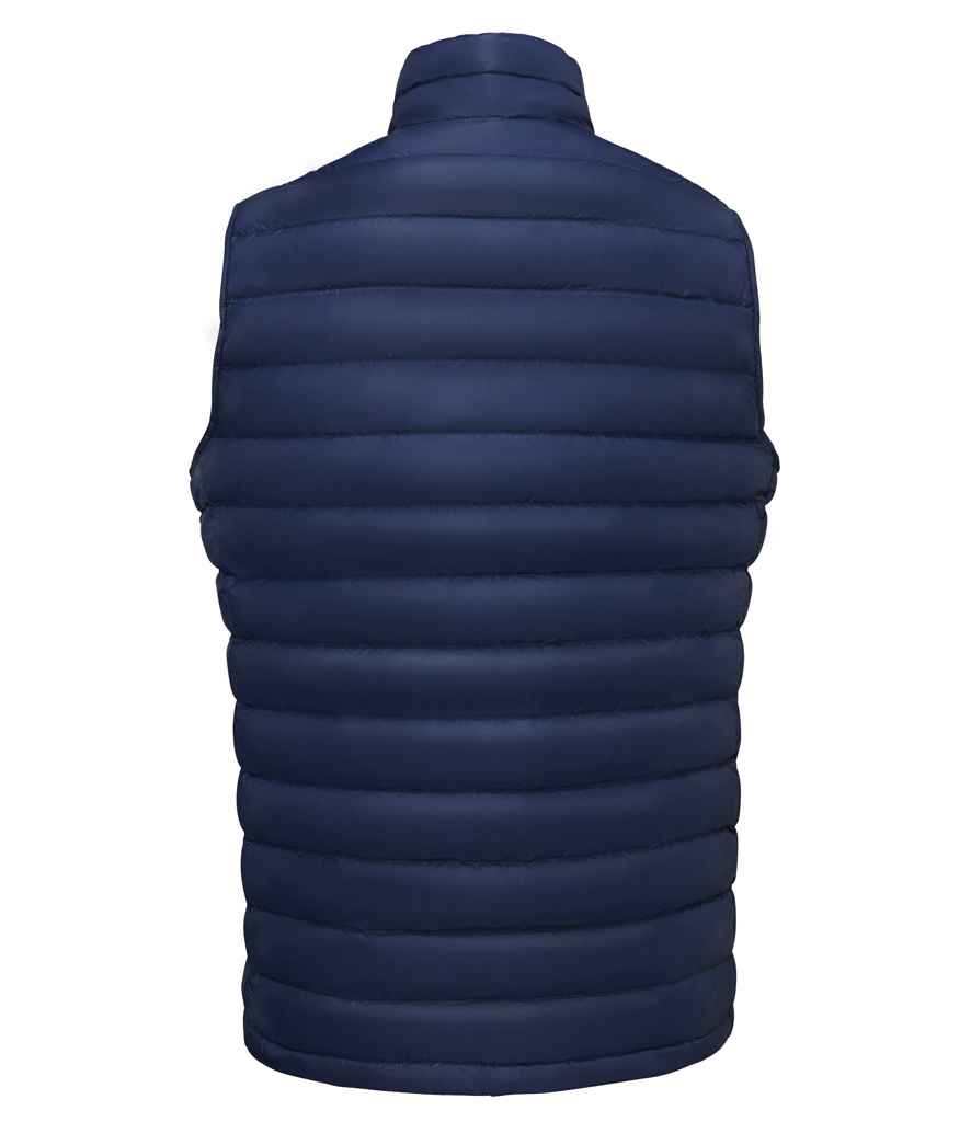 SOL'S Wilson Lightweight Padded Bodywarmer in French Navy, back view