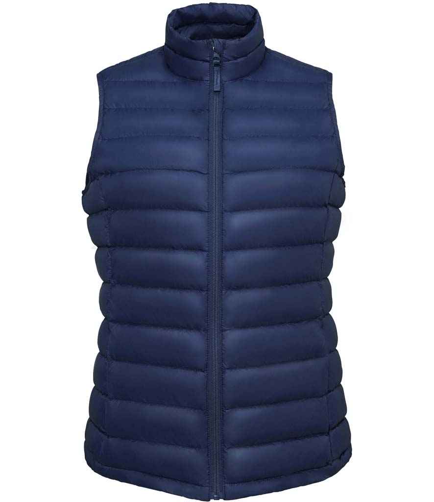 SOL'S Ladies Wilson Lightweight Padded Bodywarmer in French Navy, front view