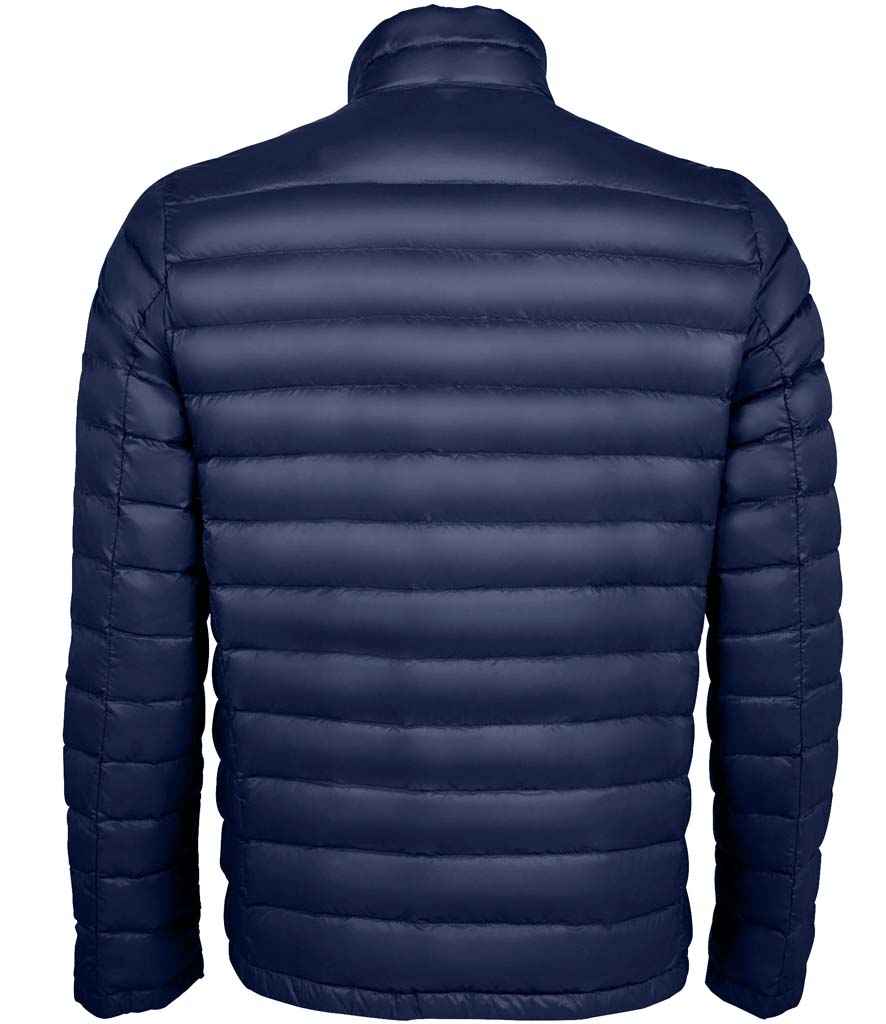 SOL'S Wilson Lightweight Padded Jacket in French Navy, back view