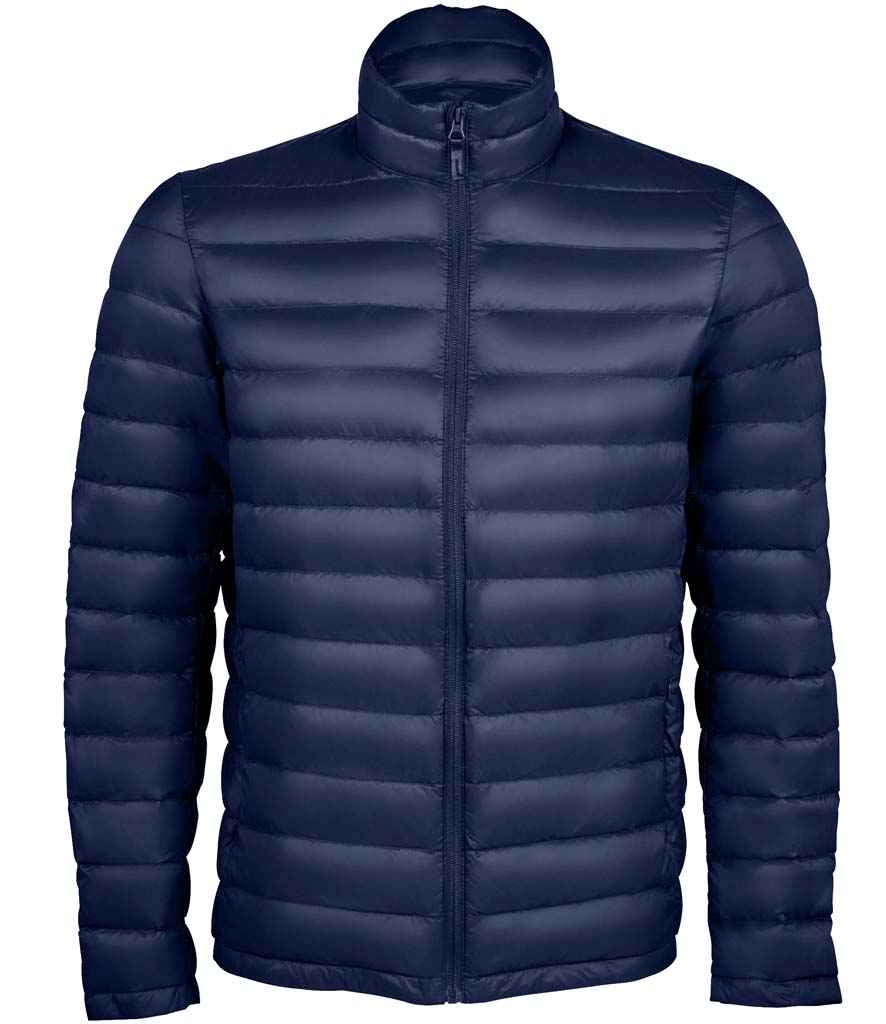 SOL'S Wilson Lightweight Padded Jacket in French Navy, front view