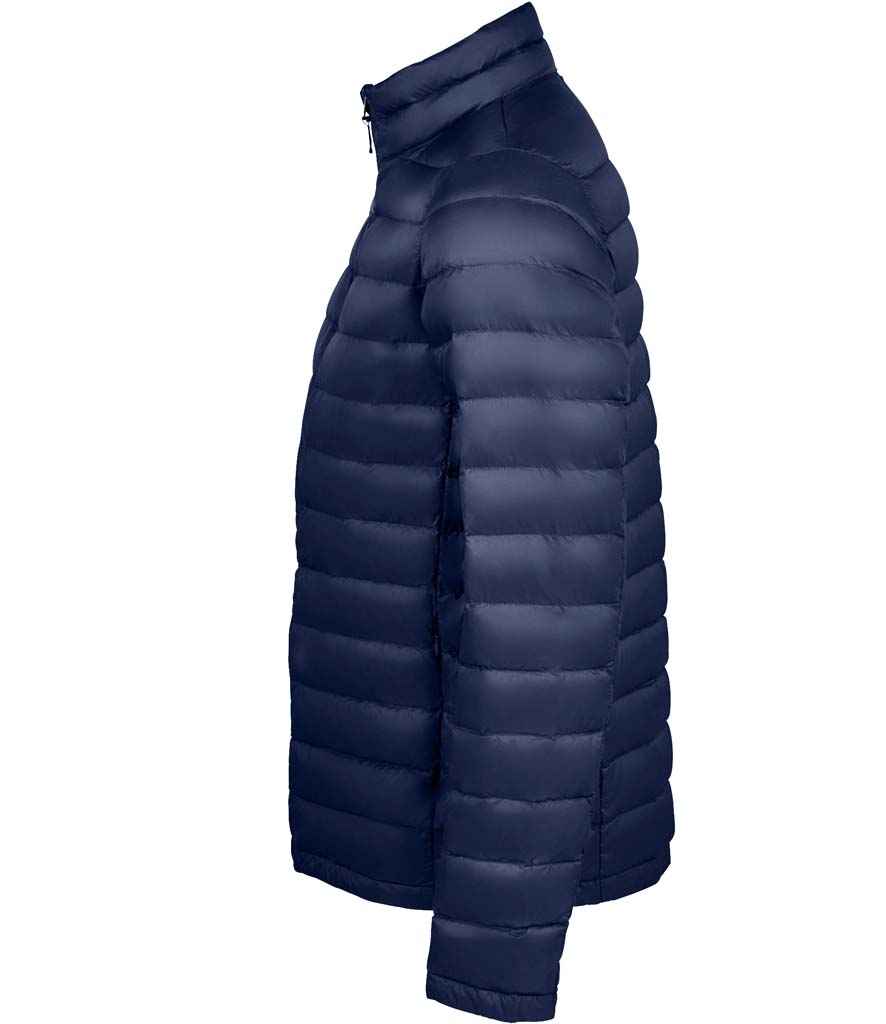 SOL'S Wilson Lightweight Padded Jacket in French Navy, side view