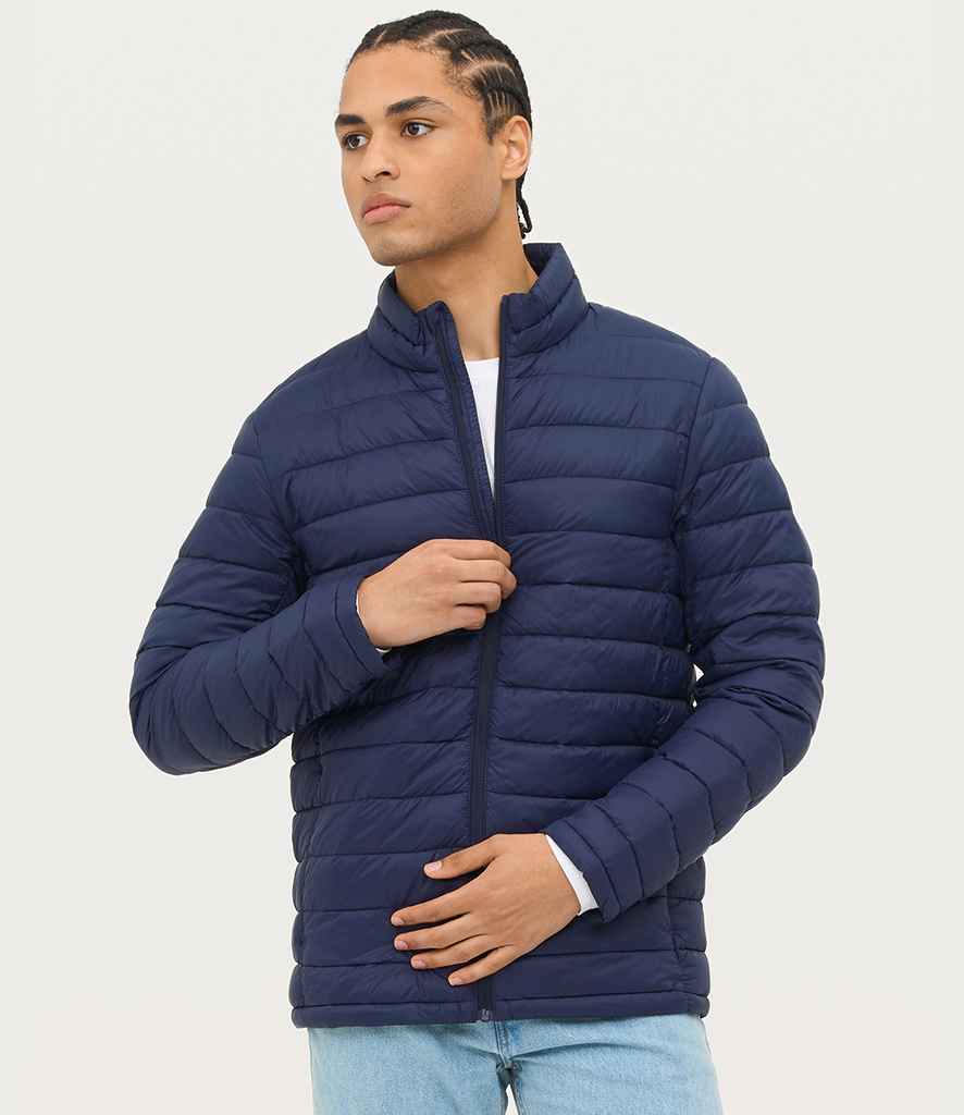 SOL'S Wilson Lightweight Padded Jacket in French Navy