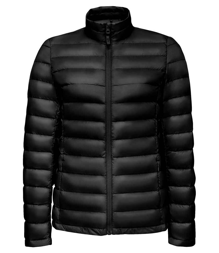 SOL'S Ladies Wilson Lightweight Padded Jacket in Black, front view