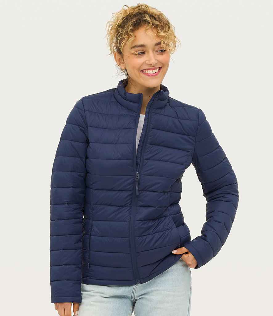 SOL'S Ladies Wilson Lightweight Padded Jacket in French Navy
