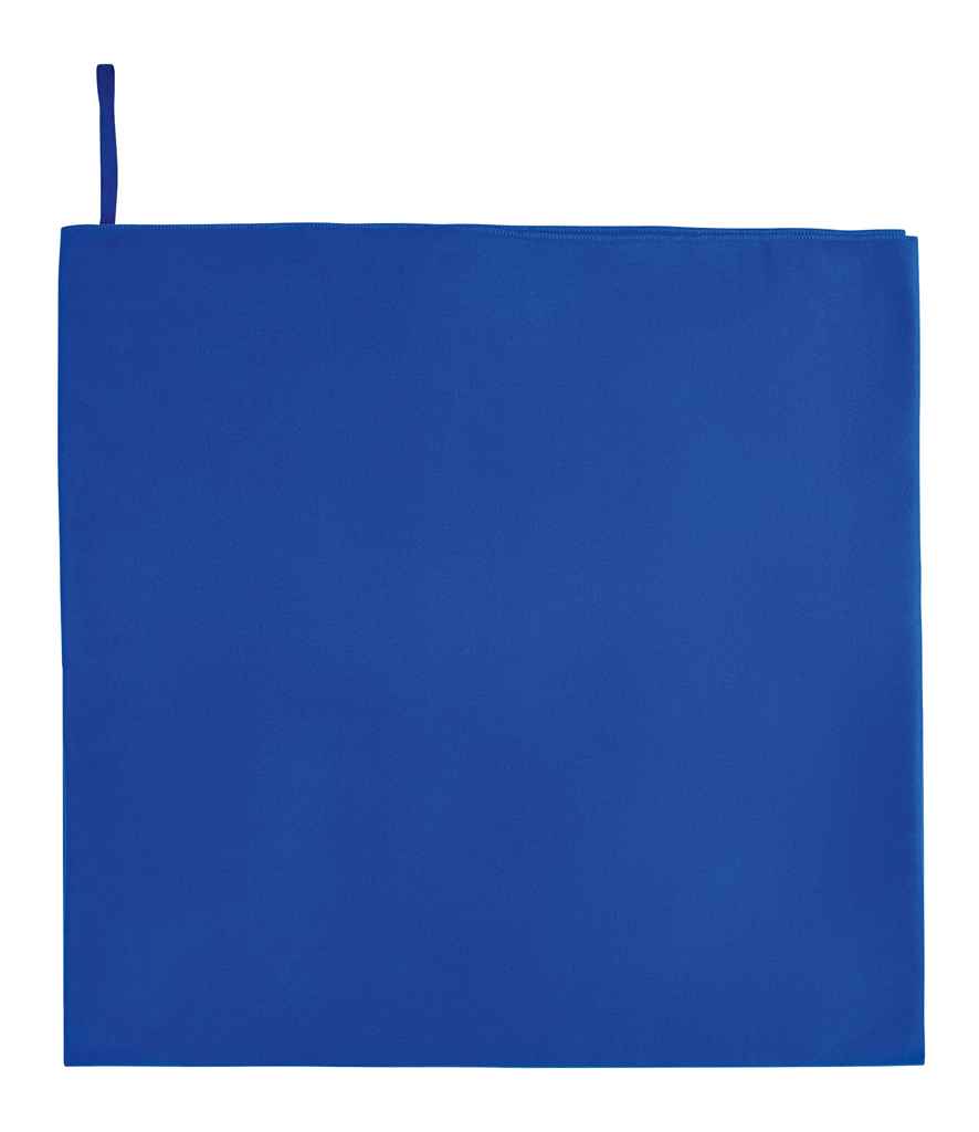 SOL'S Atoll 100 Microfibre Bath Sheet in Royal Blue, front view