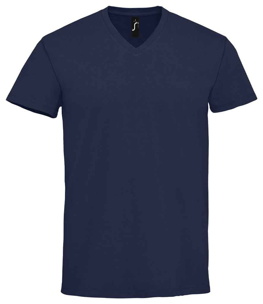 SOL'S Imperial V Neck T-Shirt in French Navy, front view