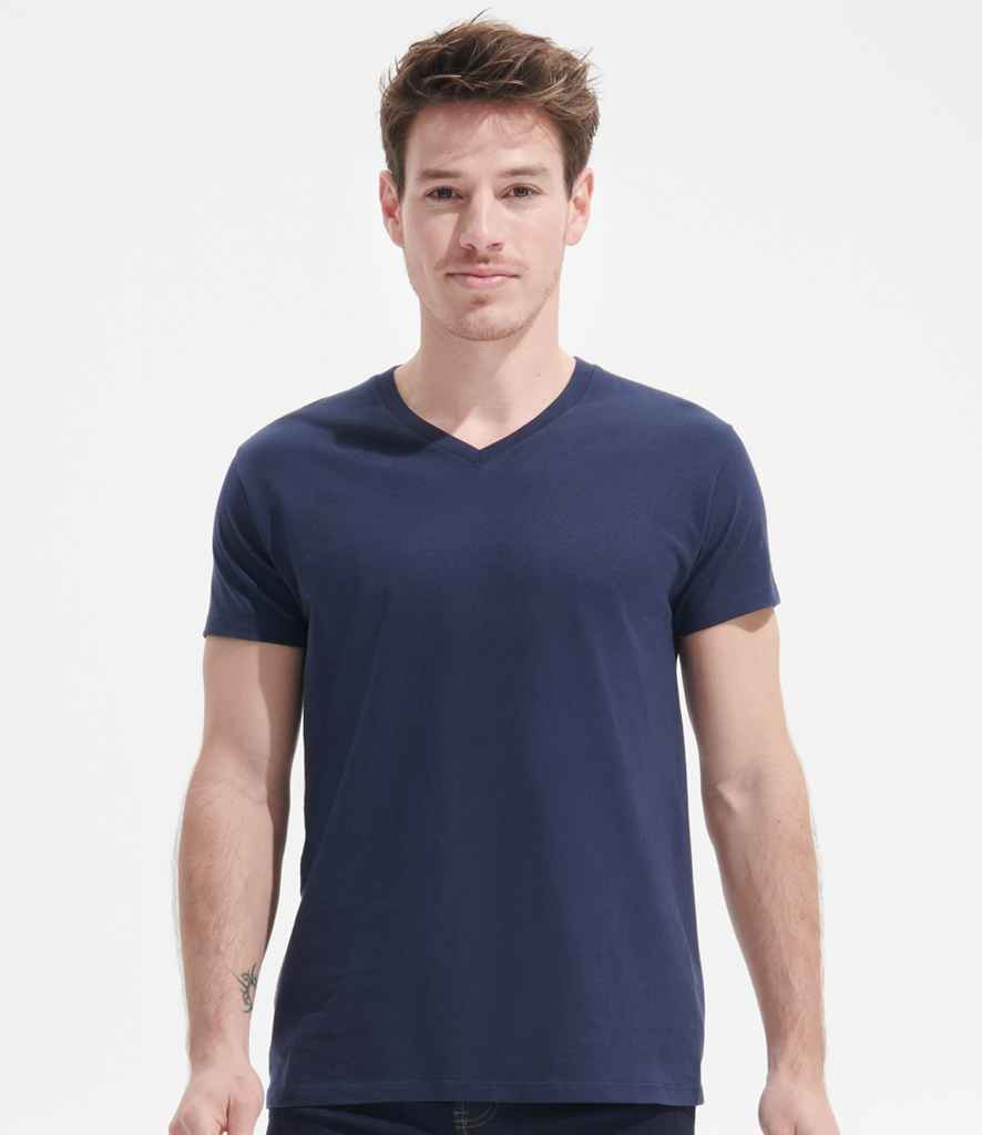 SOL'S Imperial V Neck T-Shirt in French Navy