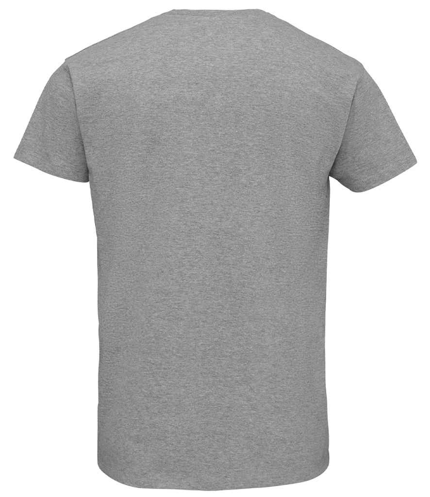 SOL'S Imperial V Neck T-Shirt in Grey Marl, back view