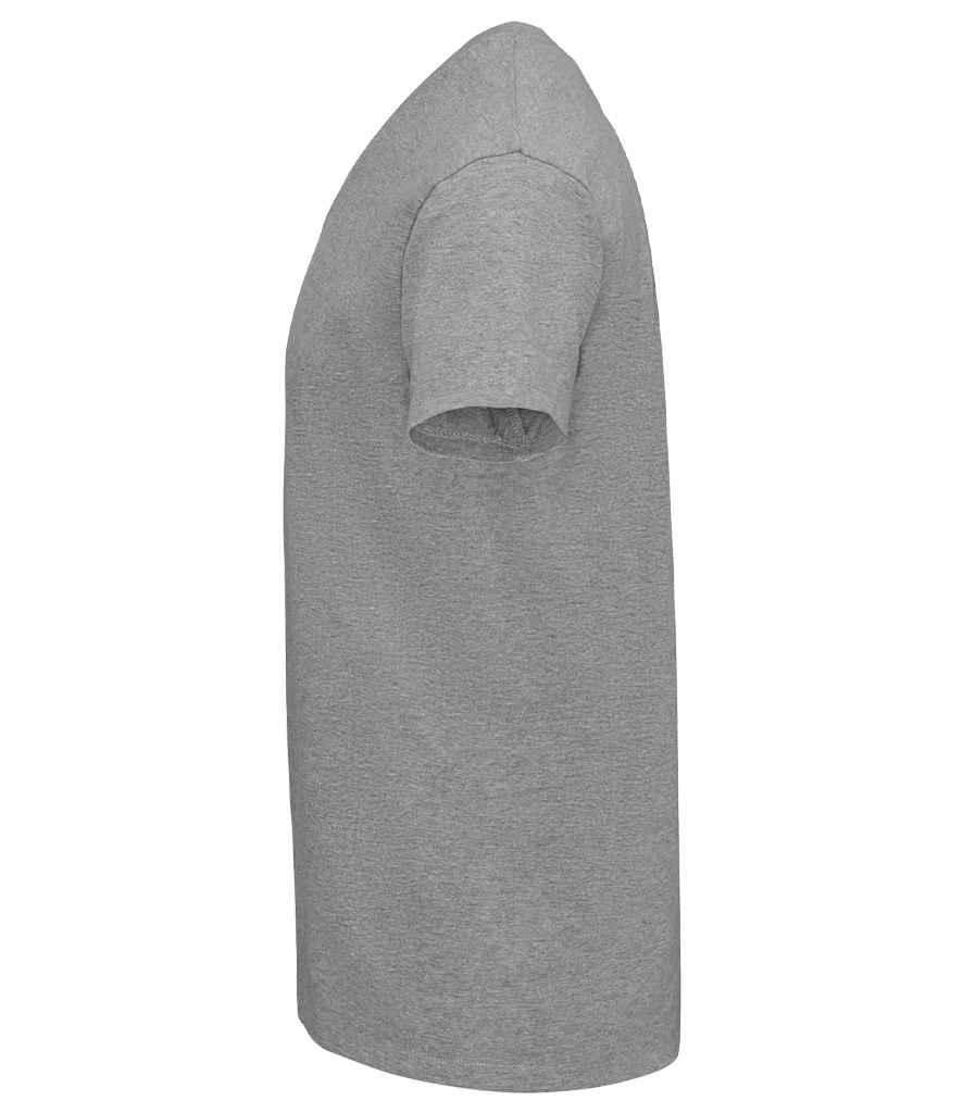 SOL'S Imperial V Neck T-Shirt in Grey Marl, side view