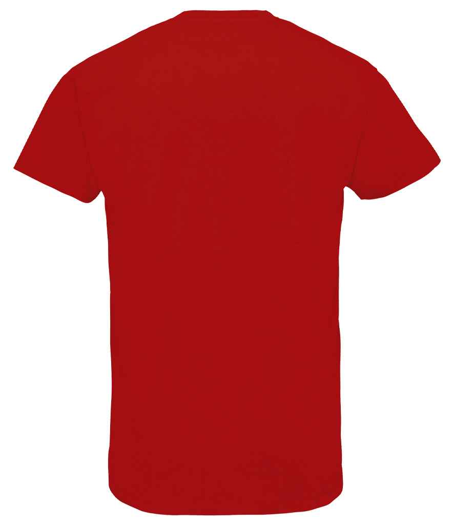 SOL'S Imperial V Neck T-Shirt in Red, back view