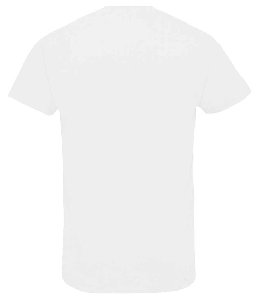 SOL'S Imperial V Neck T-Shirt in White, back view