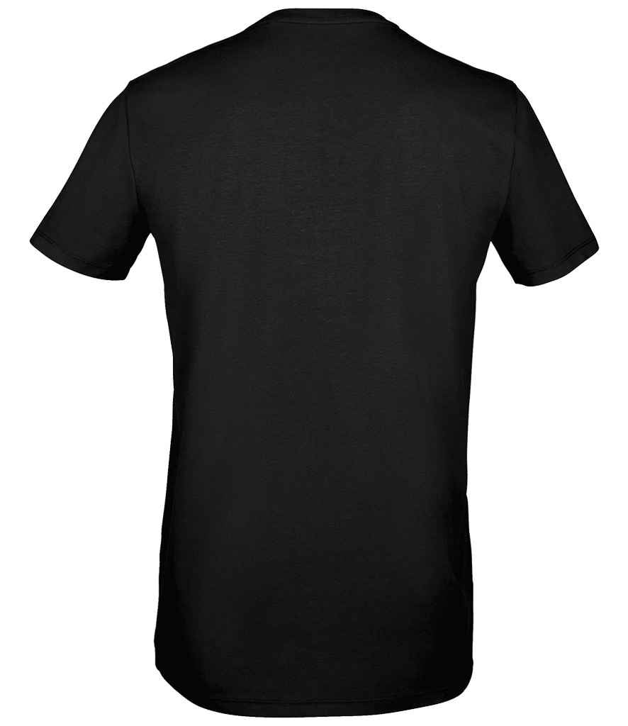 SOL'S Millenium Stretch T-Shirt in Deep Black, back view