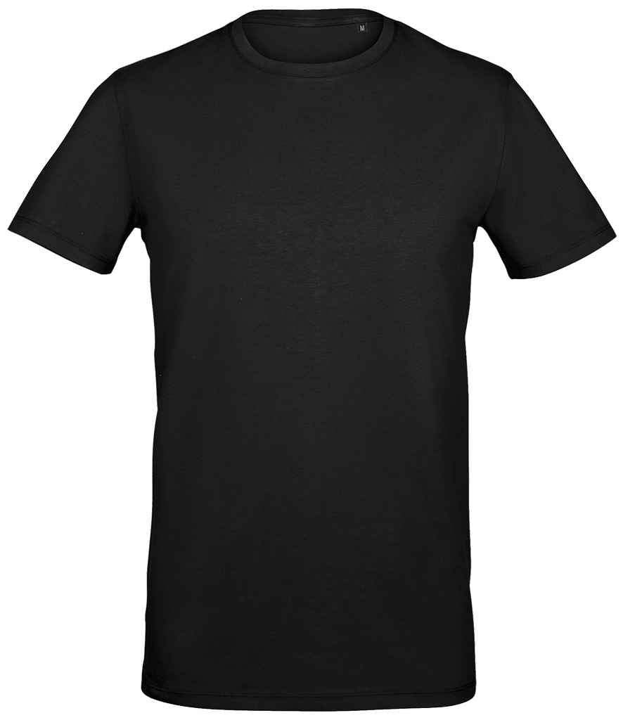 SOL'S Millenium Stretch T-Shirt in Deep Black, front view