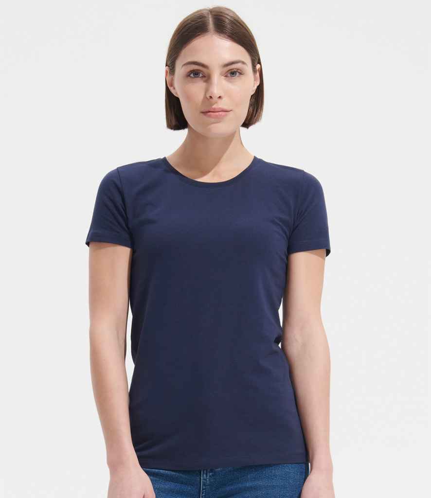 SOL'S Ladies Millenium Stretch T-Shirt in French Navy