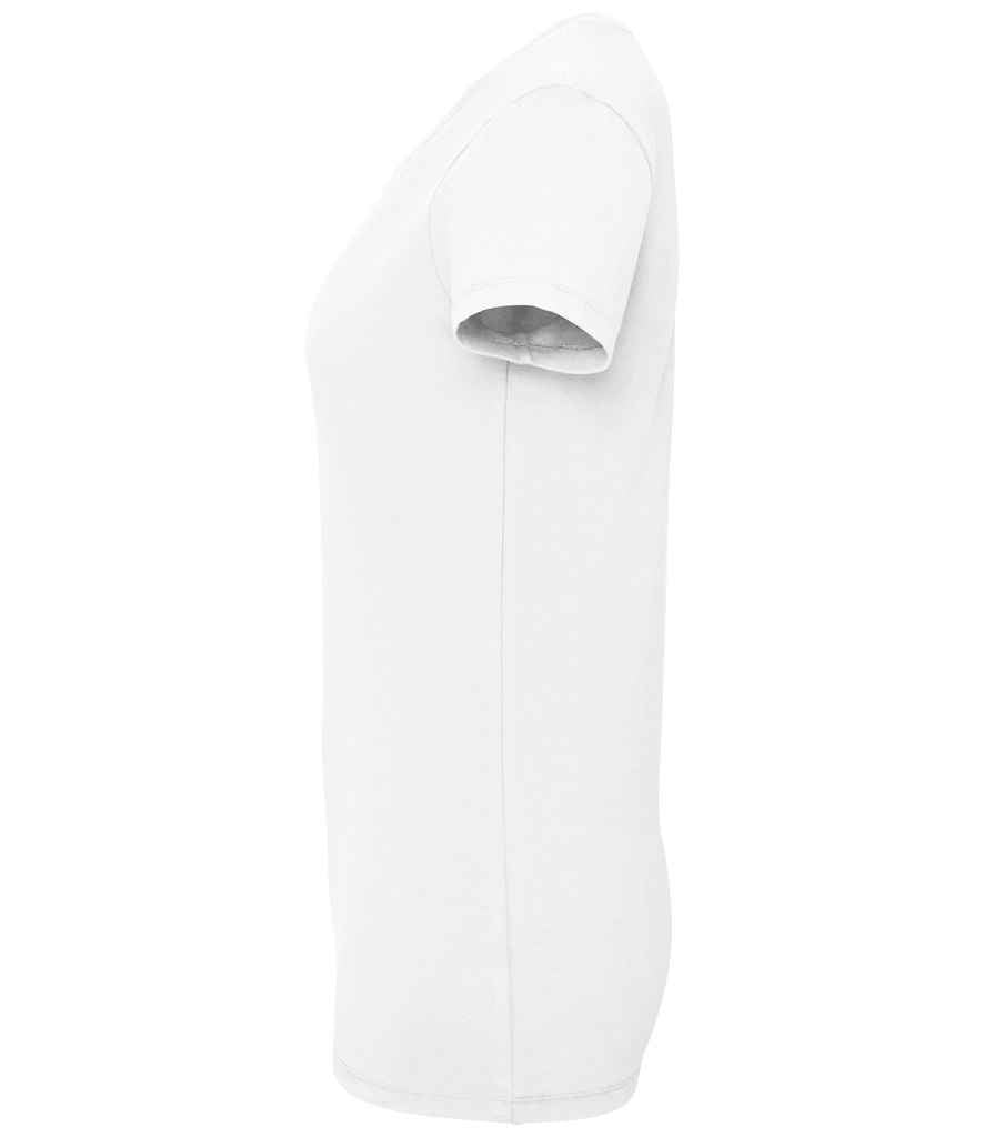 SOL'S Ladies Millenium Stretch T-Shirt in White, side view