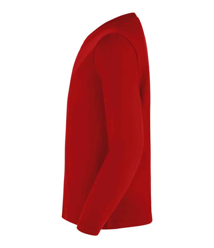 SOL'S Kids Imperial Long Sleeve T-Shirt in Red, side view