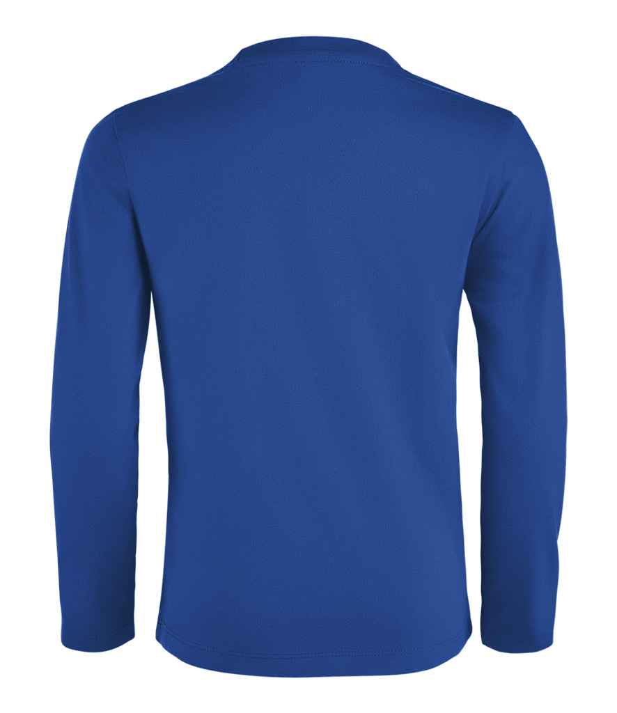 SOL'S Kids Imperial Long Sleeve T-Shirt in Royal Blue, back view