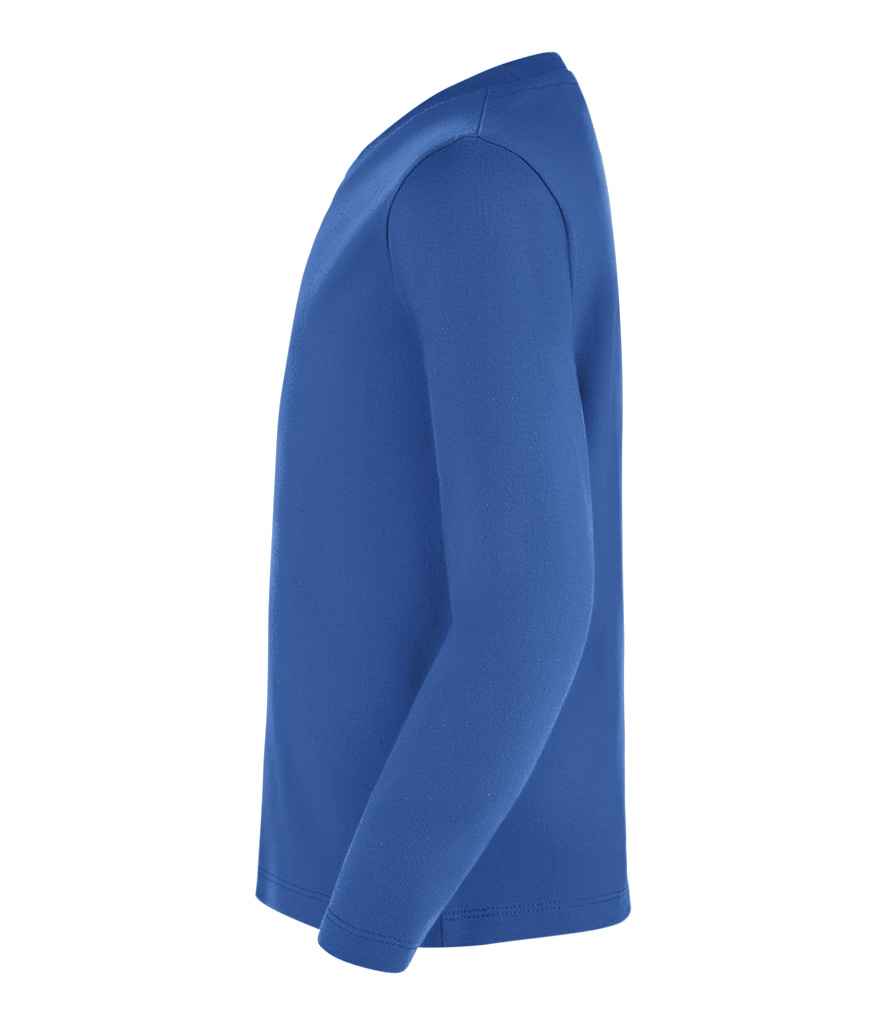 SOL'S Kids Imperial Long Sleeve T-Shirt in Royal Blue, side view