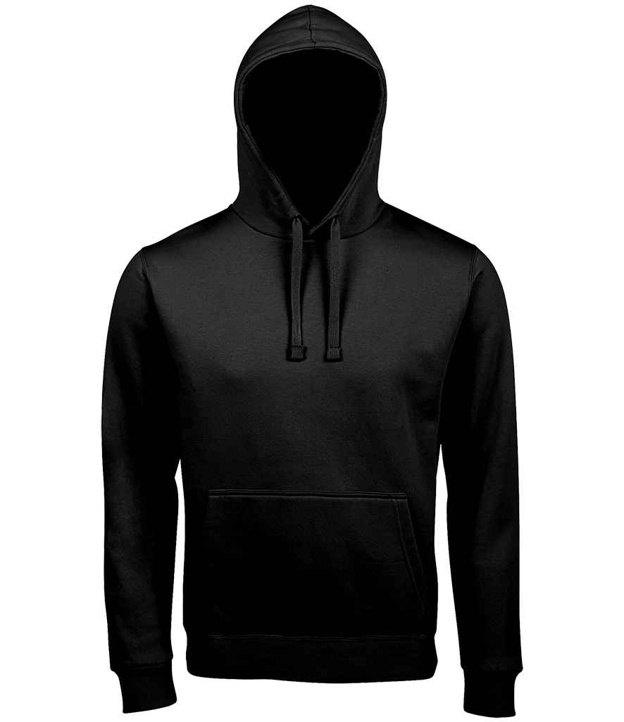 SOL'S Unisex Spencer Hooded Sweatshirt in Black, front view