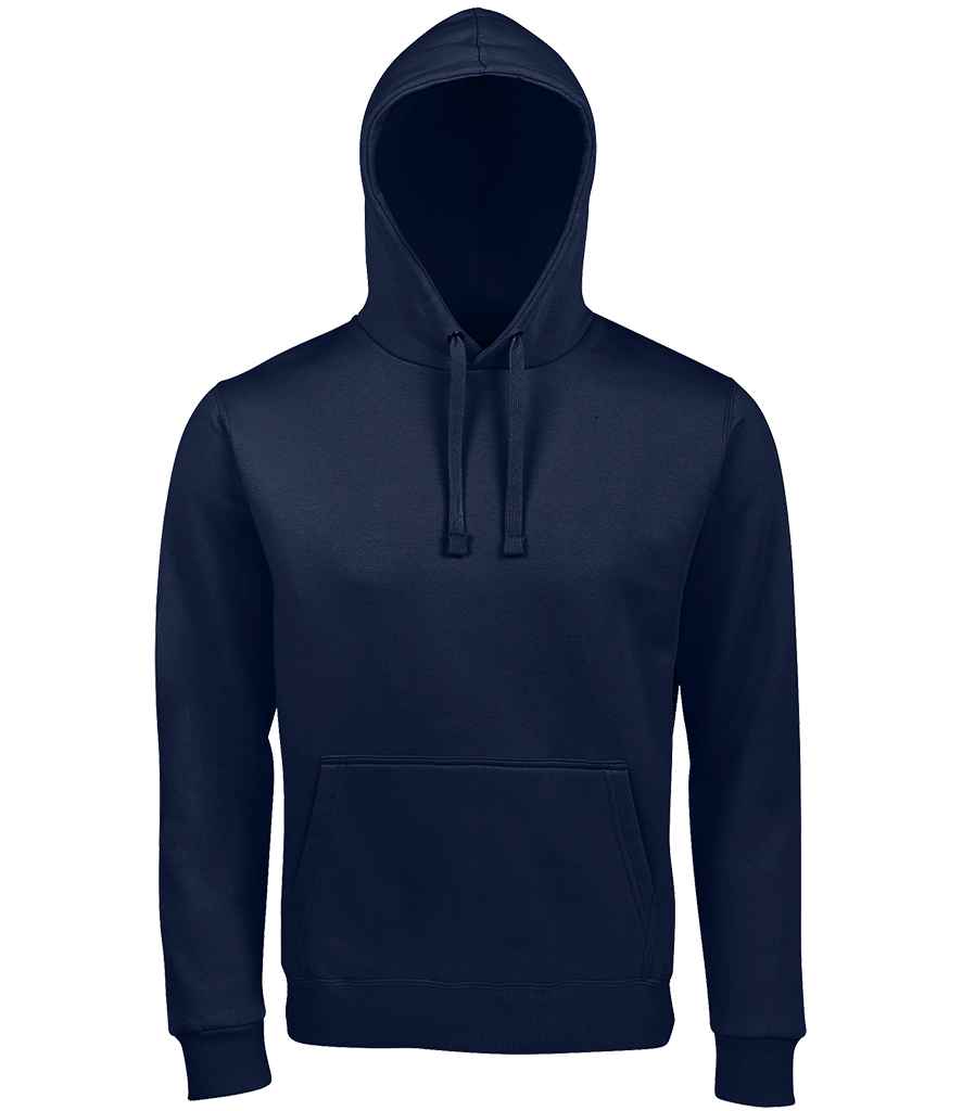 SOL'S Unisex Spencer Hooded Sweatshirt in French Navy, front view