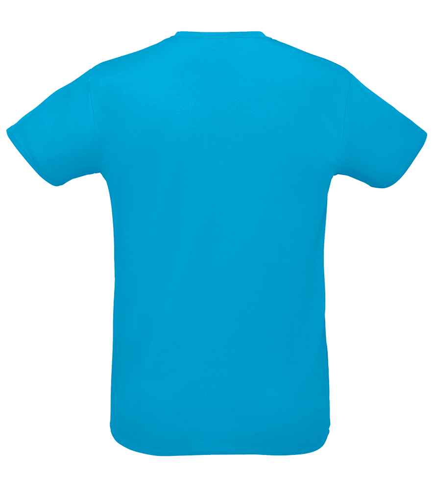 SOL'S Unisex Sprint T-Shirt in Aqua, back view