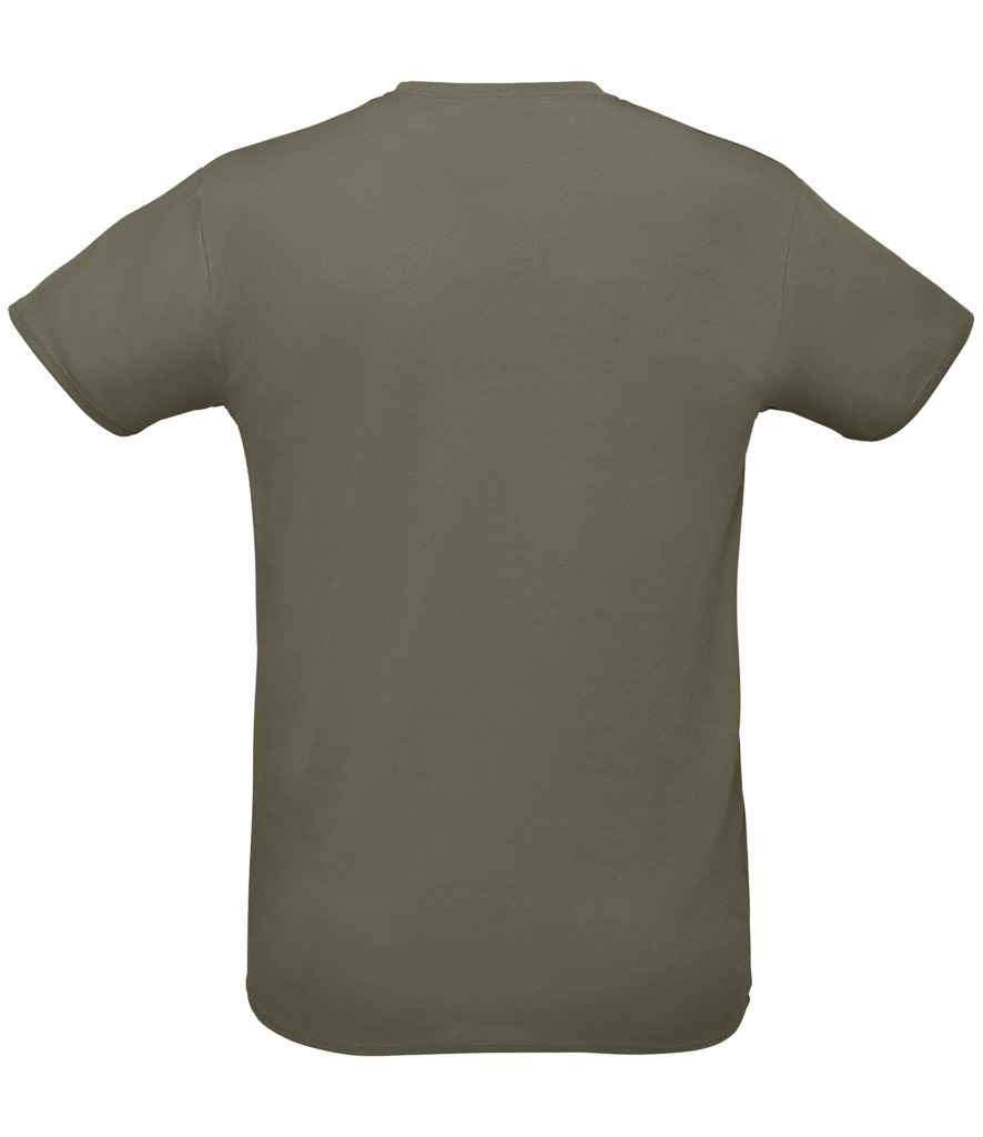 SOL'S Unisex Sprint T-Shirt in Army, back view