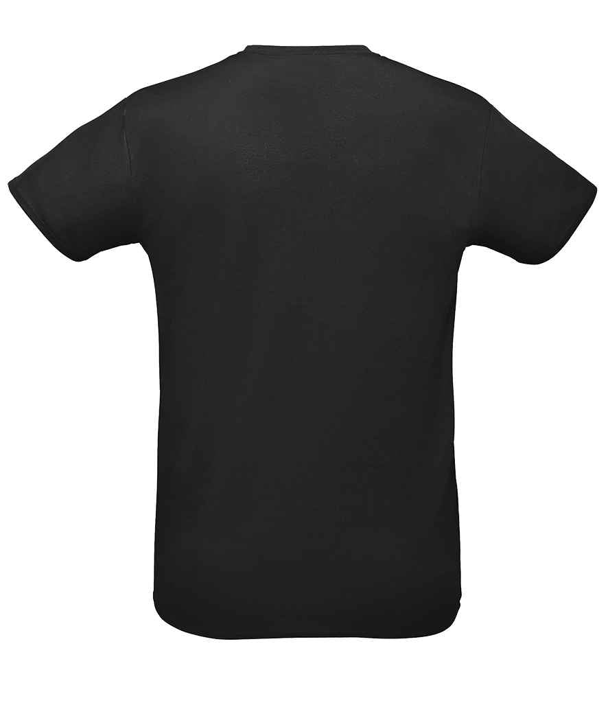 SOL'S Unisex Sprint T-Shirt in Black, back view