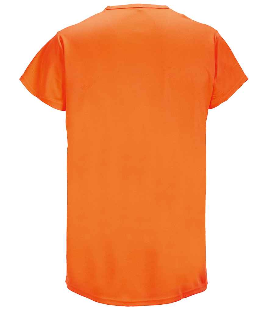 SOL'S Unisex Sprint T-Shirt in Neon Orange, back view