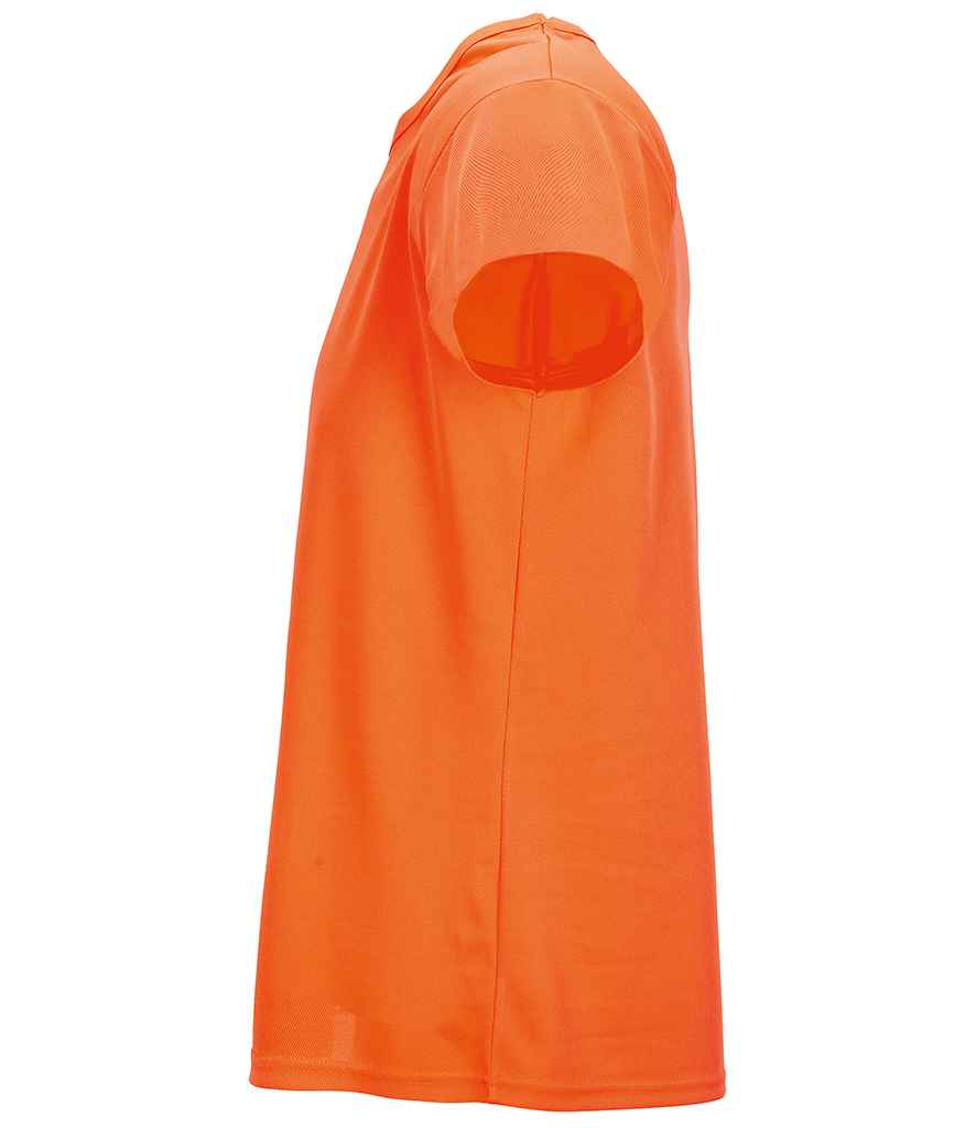 SOL'S Unisex Sprint T-Shirt in Neon Orange, side view