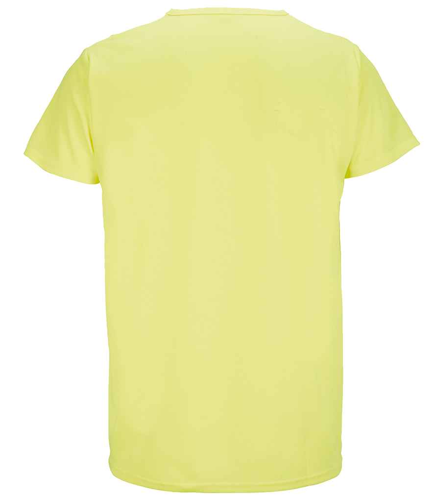 SOL'S Unisex Sprint T-Shirt in Neon Yellow, back view