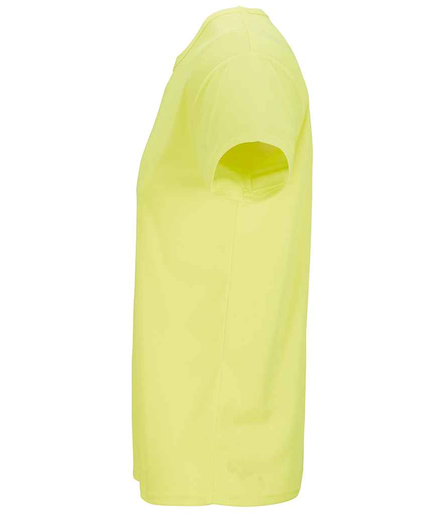 SOL'S Unisex Sprint T-Shirt in Neon Yellow, side view