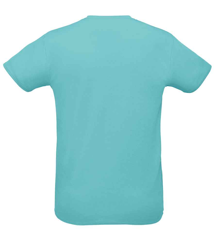 SOL'S Unisex Sprint T-Shirt in Pool Blue, back view