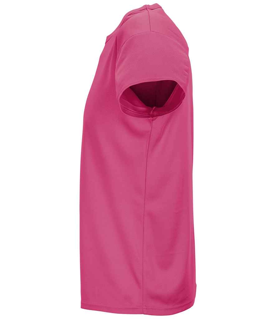 SOL'S Unisex Sprint T-Shirt in Ribbon Pink, side view