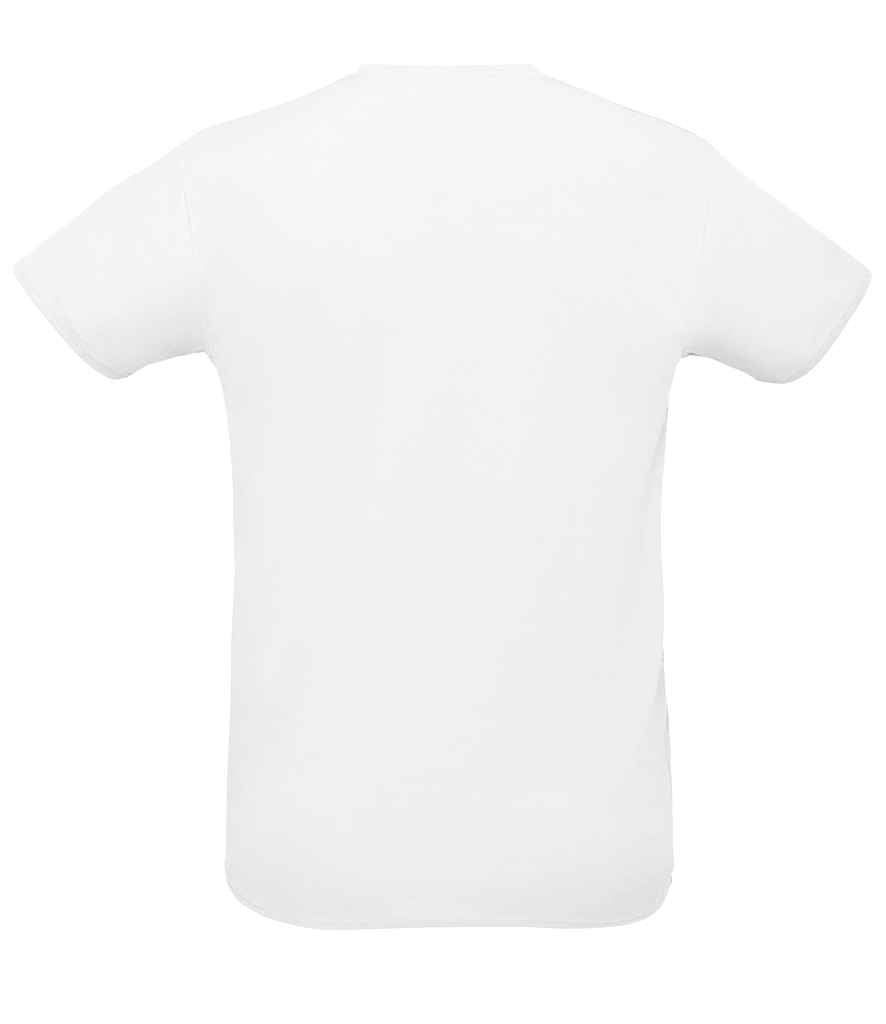 SOL'S Unisex Sprint T-Shirt in White, back view