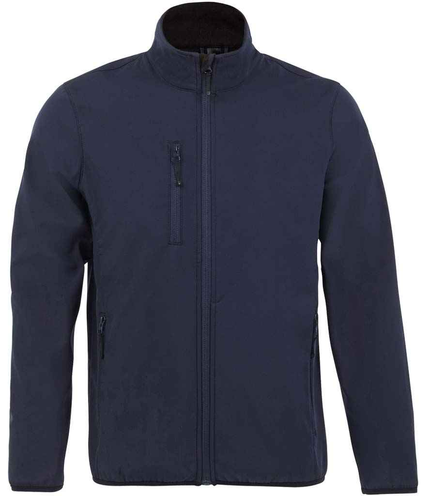 SOL'S Radian Soft Shell Jacket in Abyss Blue, front view