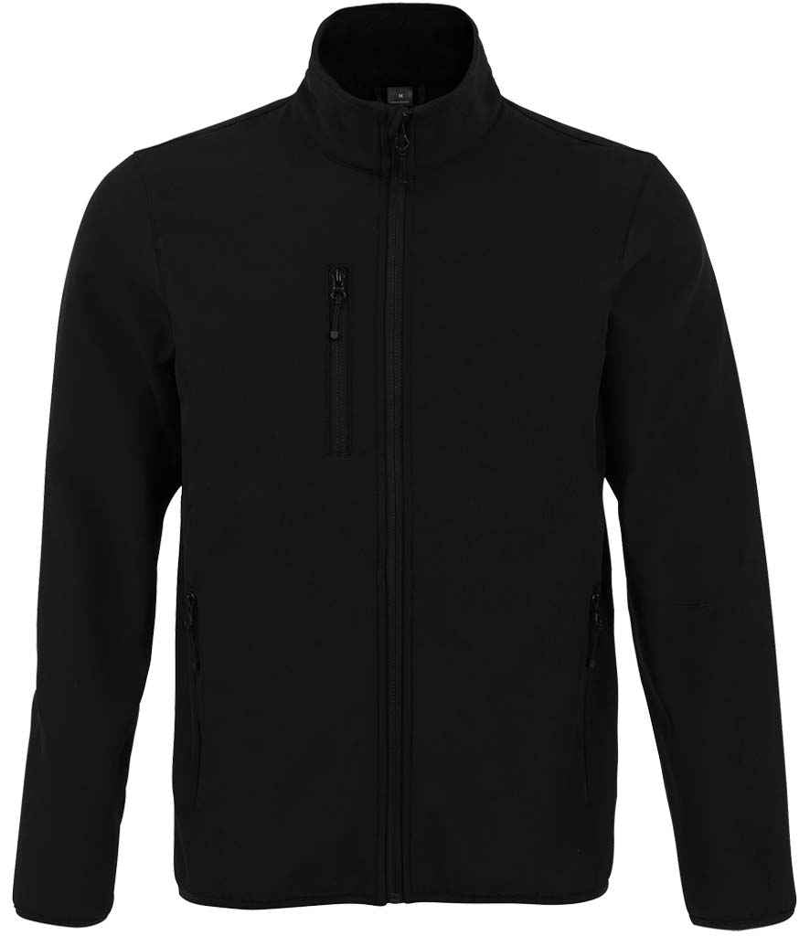 SOL'S Radian Soft Shell Jacket in Black, front view