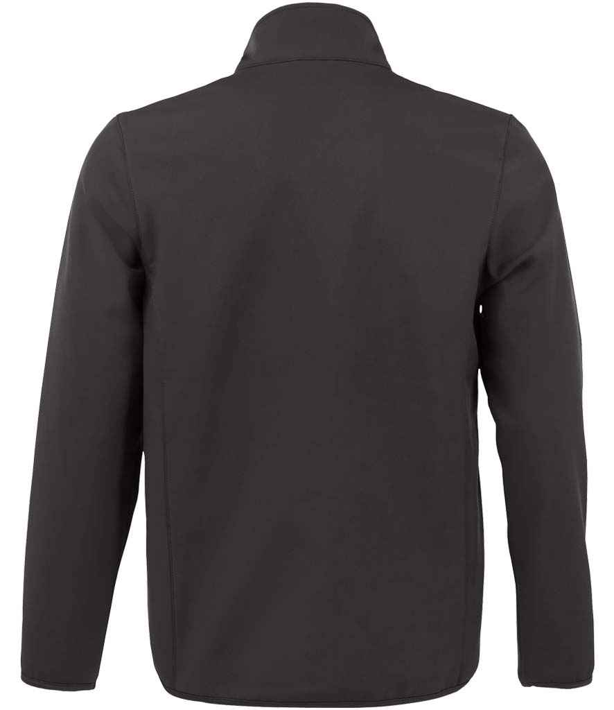 SOL'S Radian Soft Shell Jacket in Charcoal, back view