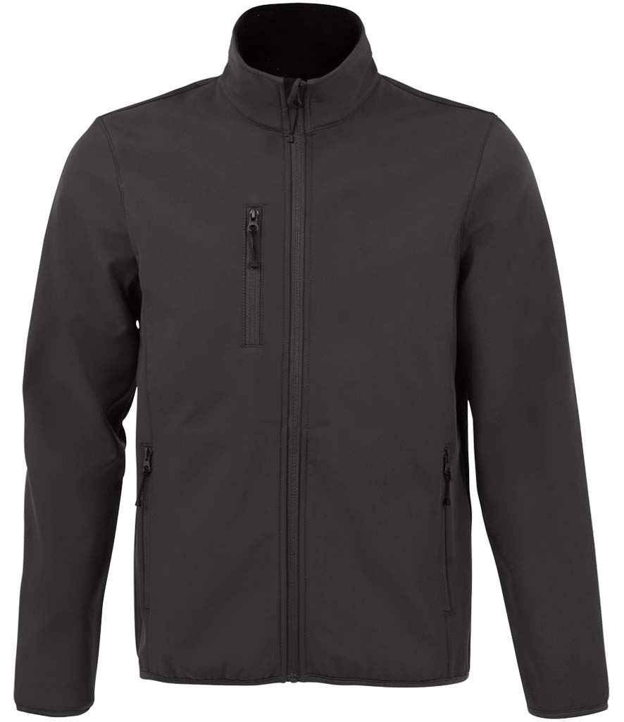 SOL'S Radian Soft Shell Jacket in Charcoal, front view