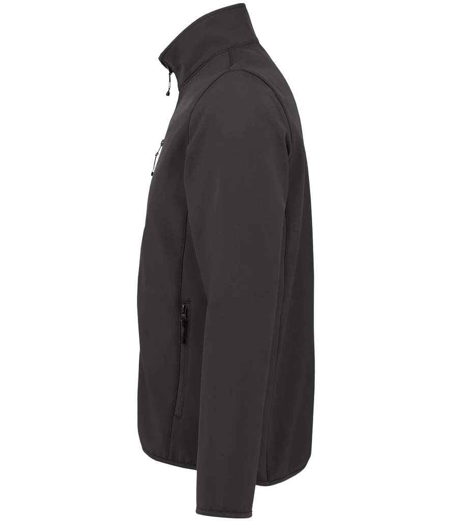 SOL'S Radian Soft Shell Jacket in Charcoal, side view