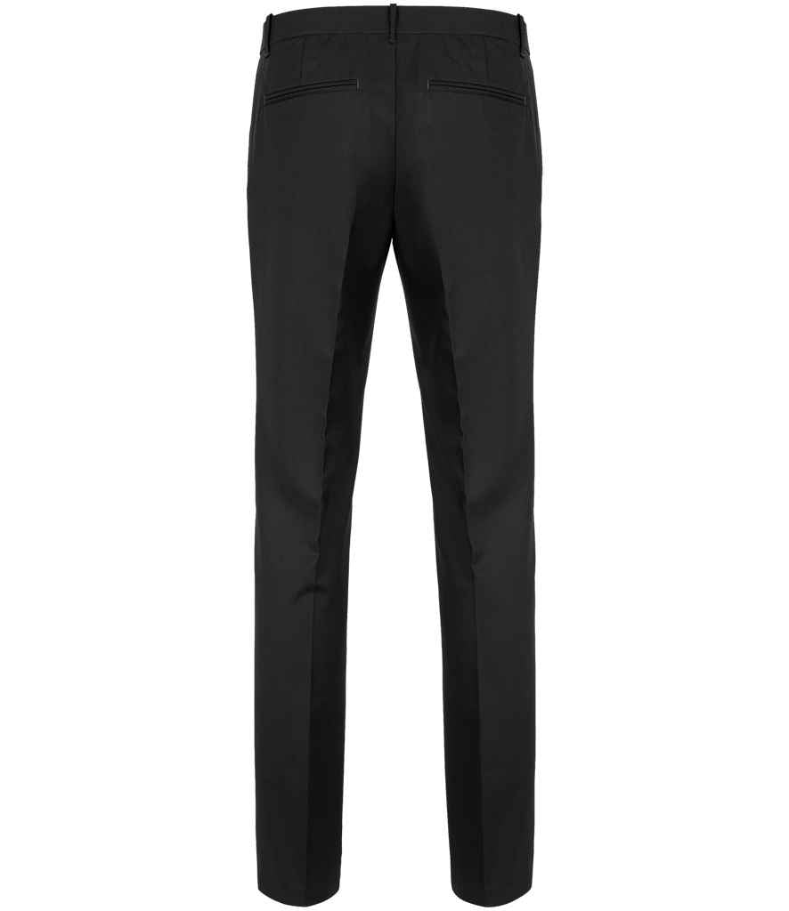 NEOBLU Gabin Suit Trousers in Deep Black, back view