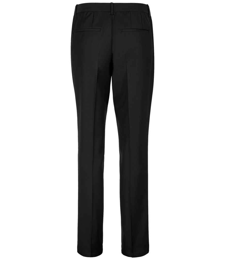 NEOBLU Ladies Gabin Suit Trousers in Deep Black, back view