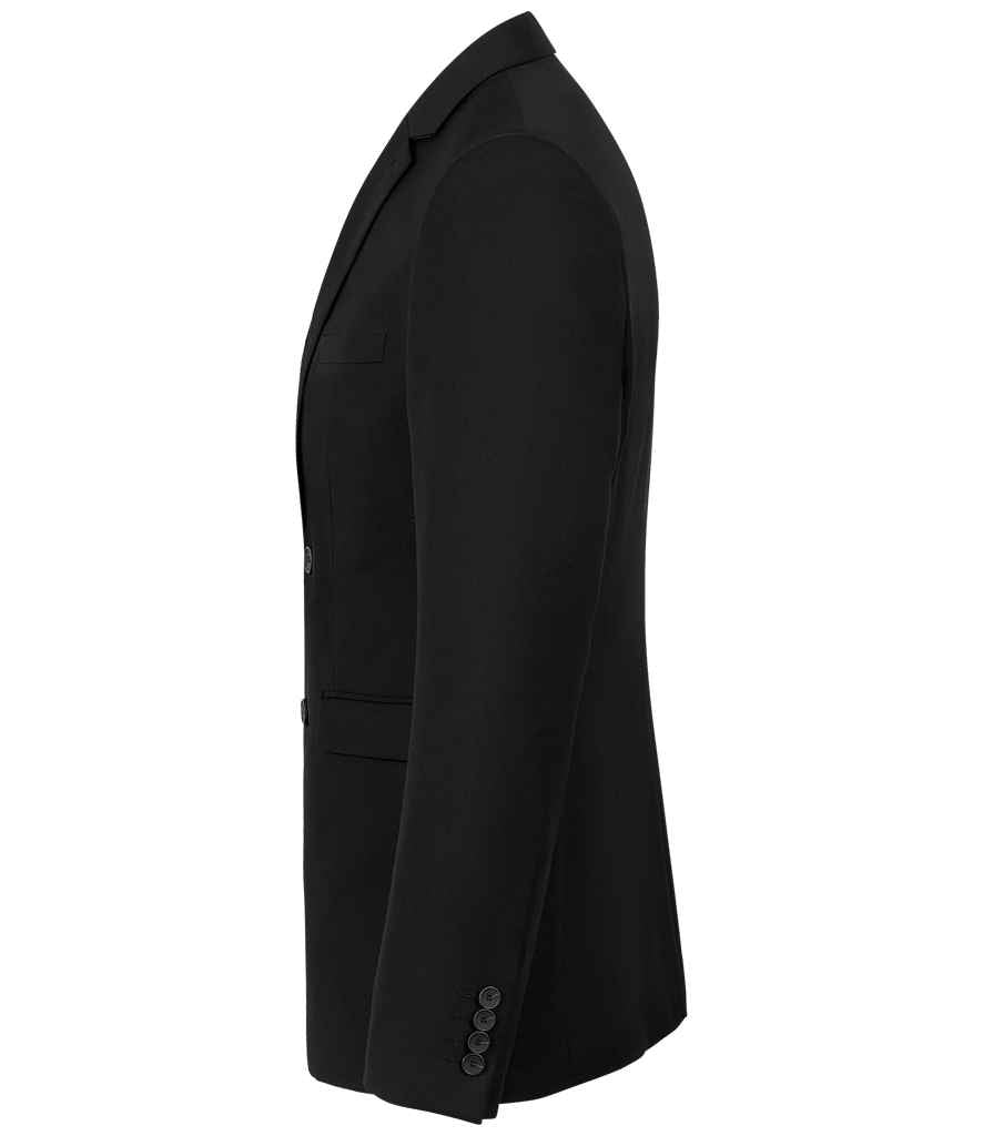 NEOBLU Marius Suit Jacket in Deep Black, side view