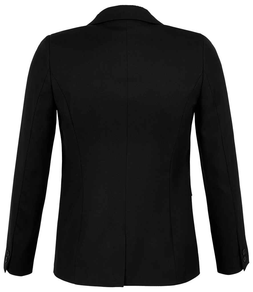NEOBLU Ladies Marius Suit Jacket in Deep Black, back view