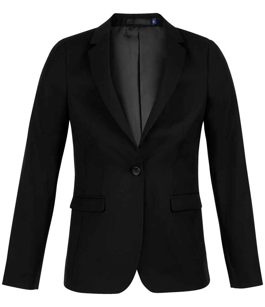 NEOBLU Ladies Marius Suit Jacket in Deep Black, front view