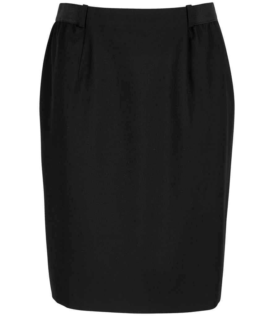 NEOBLU Ladies Constance Suit Skirt in Deep Black, front view