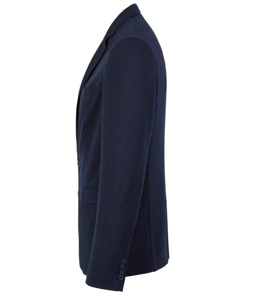 NEOBLU Marcel Piqué Blazer in Night Blue, side view