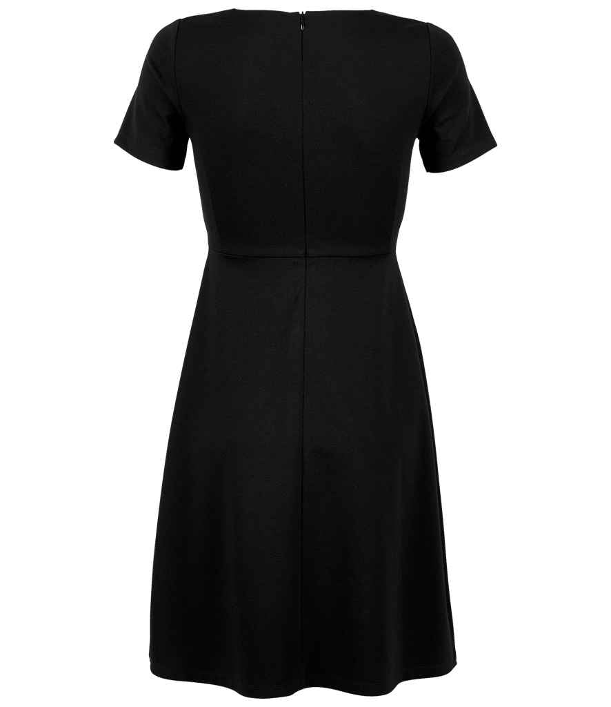 NEOBLU Ladies Camille Milano Dress in Deep Black, back view