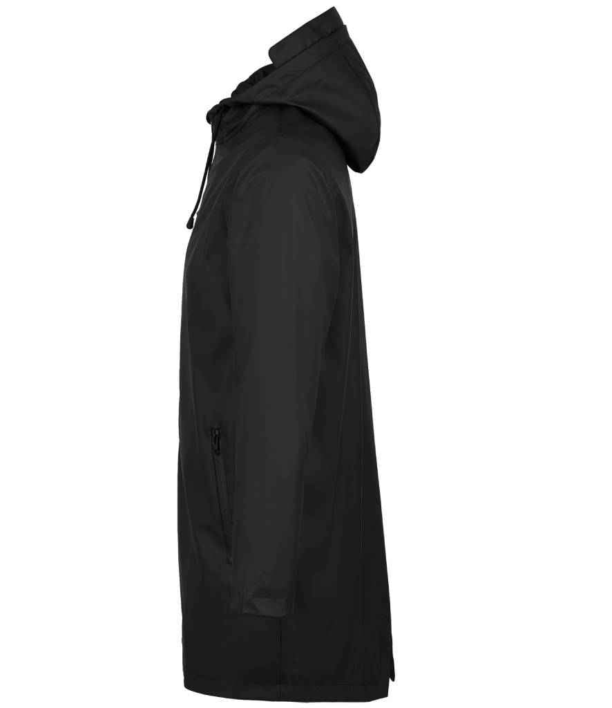 NEOBLU Antoine Wax Parka Jacket in Deep Black, side view