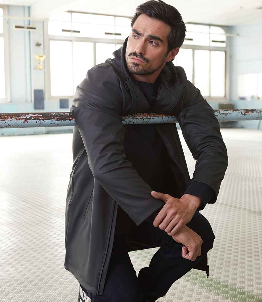 NEOBLU Antoine Wax Parka Jacket in Deep Black